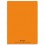 CONQUERANT Cahier piqûre 96 pages Seyès 17 x 22  cm. Couverture polypropylène orange