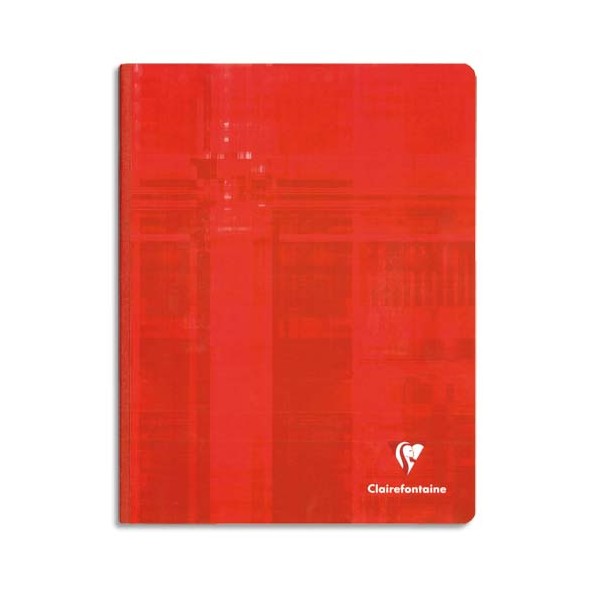 CLAIREFONTAINE Cahier reliure brochure rigide 21 x 29,7 cm 192 pages Seyès papier 90g