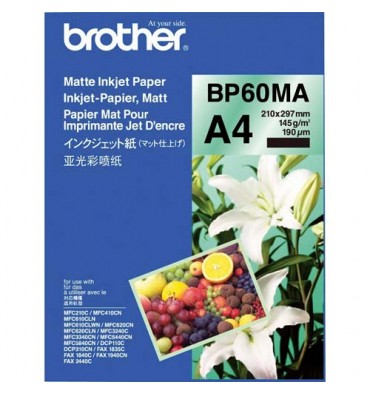 BROTHER Pack de 20 feuilles de papier photo A4
