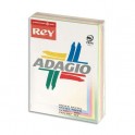 REY BY PAPYRUS Ramette 100 feuilles x 5 teintes ADAGIO 80g format A4 assortis pastel et vif