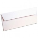 CLAIREFONTAINE Paquet de 20 enveloppes 120g POLLEN 11 x 22 cm (DL). Coloris blanc