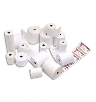 EXACOMPTA Bobines pour caisses enregistreuses 1 pli 76 x 80 x 12 mm papier offset blanc 60g 