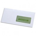 GPV Boîte de 500 enveloppes recyclées extra blanches Erapure, format DL 110 x 220 mm fenêtre 45 x 100 mm 80g