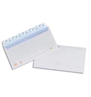 GPV Boîte de 500 enveloppes auto-adhésives 80g format 110 x 220 mm DL