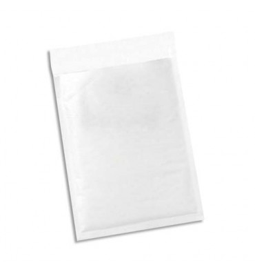 5 ETOILES Paquet de 100 pochettes en kraft blanches intérieur bulles d'air format 180 x 265 mm